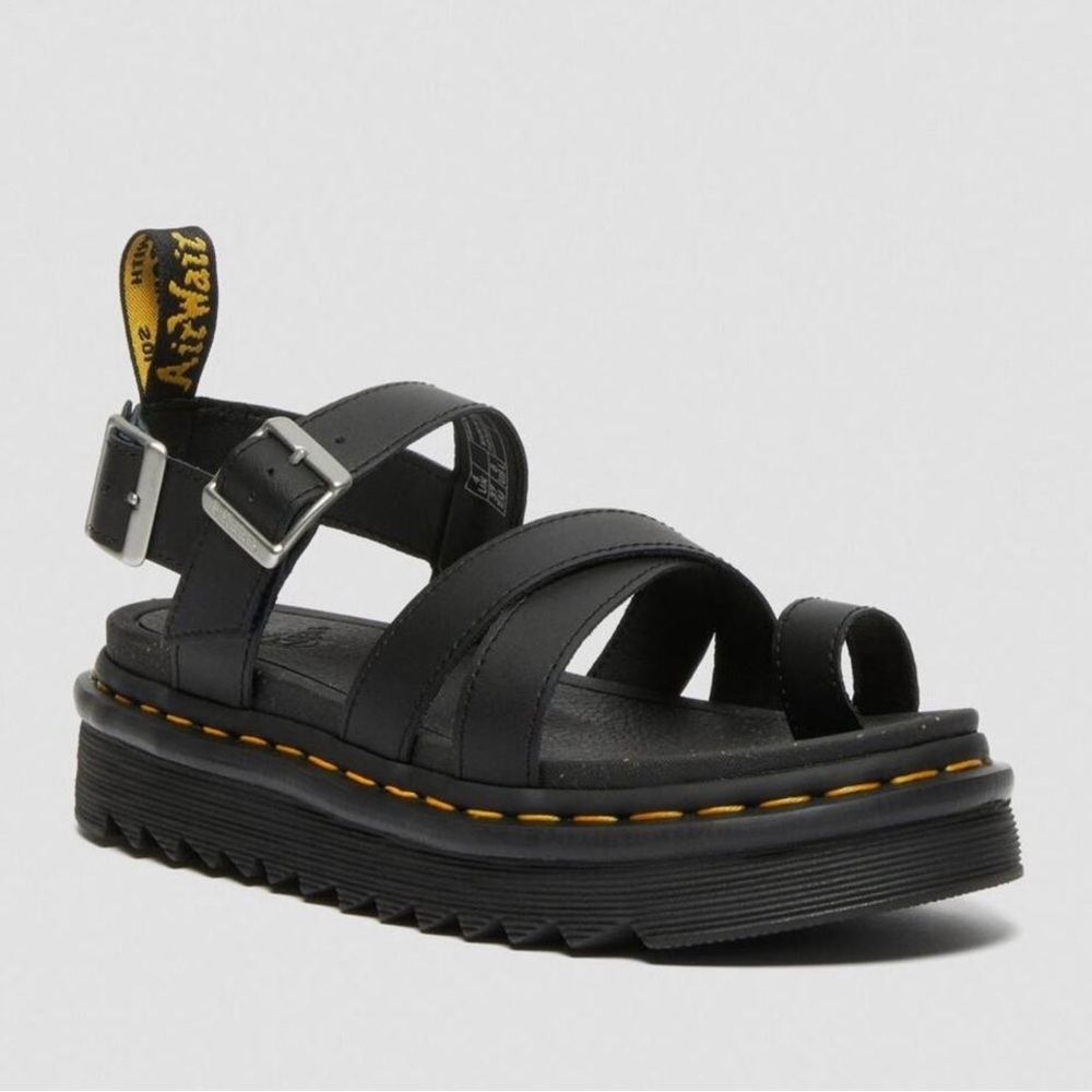 Dr. Martens Black Leather Sandals